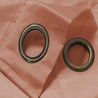 Nancy Faux Luxurious Silk Premium Grommet Curtain Panel