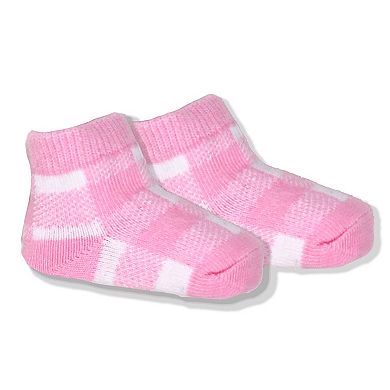 Baby Girls Pink Buffalo Plaid Plush 3 Piece Lounge Set