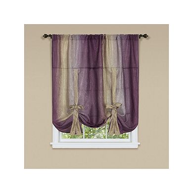 Goodgram Royal Ombre Crushed Semi Sheer Complete 6 Pc. Window Curtain & Valance Set