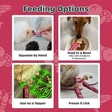 Choolip Squeeze Vita Stick - Heart Support - Natural Vitamin-Infused Cat and Dog Treats - 7 Sticks