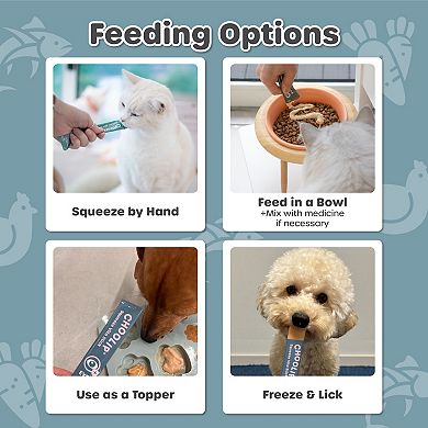 Choolip Squeeze Vita Stick - Eyes Support - Natural Vitamin-Infused Cat and Dog Treats - 7 Sticks