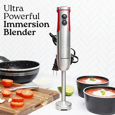 Zulay 4-in-1 Immersion Blender Handheld Mixer - Powerful 800 Watt Hand Blender