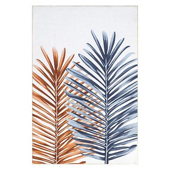 nuLOOM Auri Double Palm Indoor/Outdoor Machine Washable Area Rug