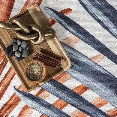 nuLOOM Auri Double Palm Indoor/Outdoor Machine Washable Area Rug