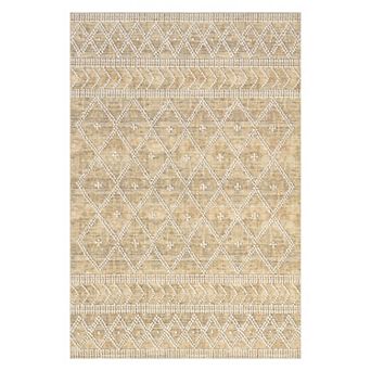 nuLOOM Una Lattice Spill Proof Machine Washable Area Rug