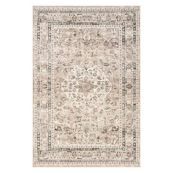nuLOOM Davi Faded Spill Proof Machine Washable Area Rug