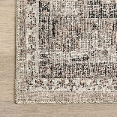 nuLOOM Davi Faded Spill Proof Machine Washable Area Rug