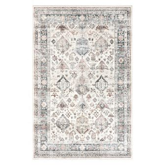 nuLOOM Bex Faded Spill Proof Machine Washable Area Rug