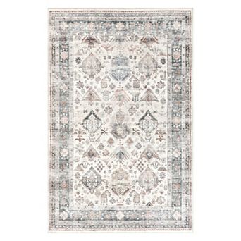 nuLOOM Bex Faded Spill Proof Machine Washable Area Rug