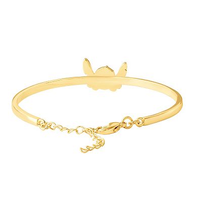 Disney's Lilo & Stitch Gold Plated Crystal Bangle Bracelet