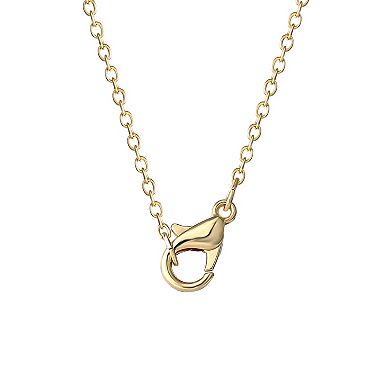 Disney's Lilo & Stitch Angel 18k Gold Flash Plated Enamel Necklace