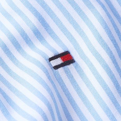 Men's Tommy Hilfiger Flex Poplin Stripe Long Sleeve Shirt