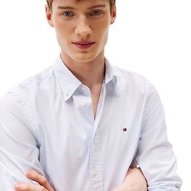 Men's Tommy Hilfiger Woven Long Sleeve Button Down Shirt