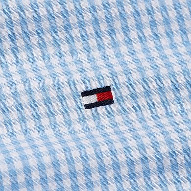 Men's Tommy Hilfiger Flex Poplin Gingham Long Sleeve Shirt