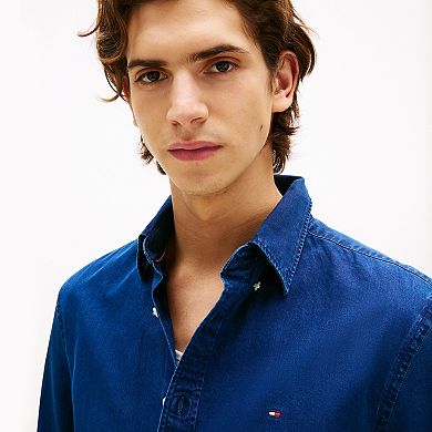 Men's Tommy Hilfiger Long Sleeve Chambray Button Down Shirt