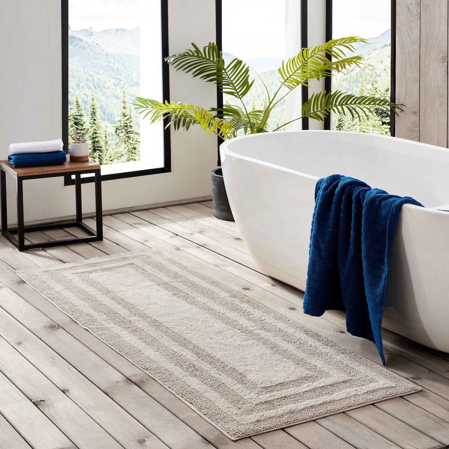 Eddie Bauer Logan Reversible Bathroom Rug