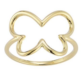 LUMINOR GOLD 14k Gold Open Butterfly Ring