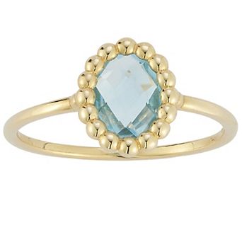 LUMINOR GOLD 14k Gold Gemstone Oval Ring