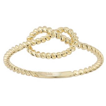 LUMINOR GOLD 14k Gold Twisty Knot Ring