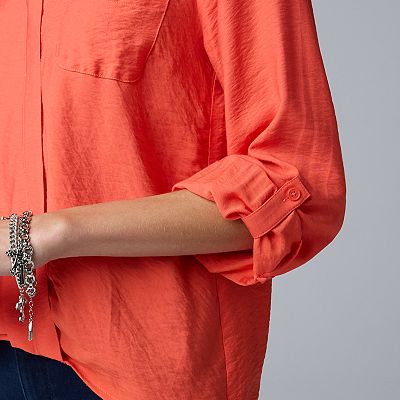 Women's Simply Vera Vera Wang Surplice Shirt