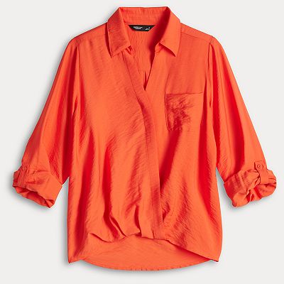 Women's Simply Vera Vera Wang Surplice Shirt