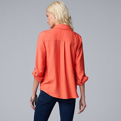 Women's Simply Vera Vera Wang Surplice Shirt
