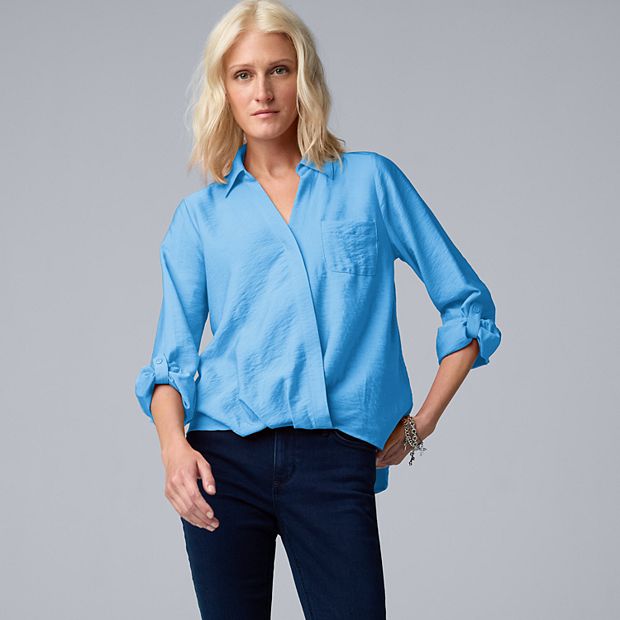 Simply Vera VerawangTシャツ Women's Simply Vera Vera Wang Surplice Shirt