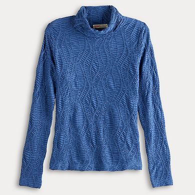 Women's INTEMPO™ Long Sleeve Mockneck Textured Top