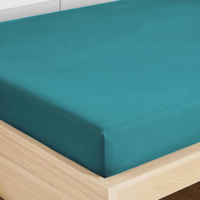 Sweet Home Collection 1500 Supreme Series Microfiber Fitted Sheet, Blue