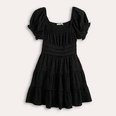 Juniors' Liberty Love Airflow Tiered Dress