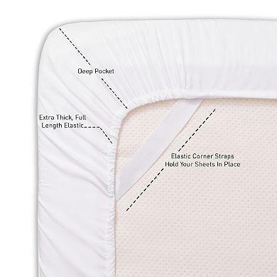 Sweet Home Collection 1500 Series Extra Deep Pocket Sheet Set with Pillowcases