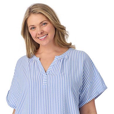 Plus Size Draper James 2-Piece Seersucker Short Sleeve Pajama Top & Pajama Shorts Set