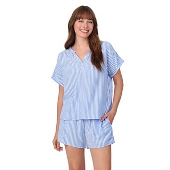 Women's Draper James 2 pc Seersucker Short Sleeve Pajama Top & Pajama Shorts Set
