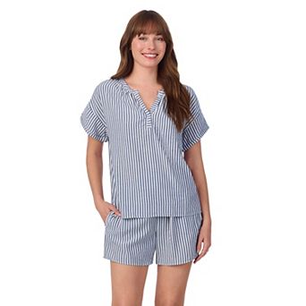 Women's Draper James 2 pc Seersucker Short Sleeve Pajama Top & Pajama Shorts Set