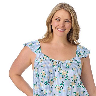 Plus Size Draper James 2-Piece Woven Pajama Tank Top & Pajama Boxers Set