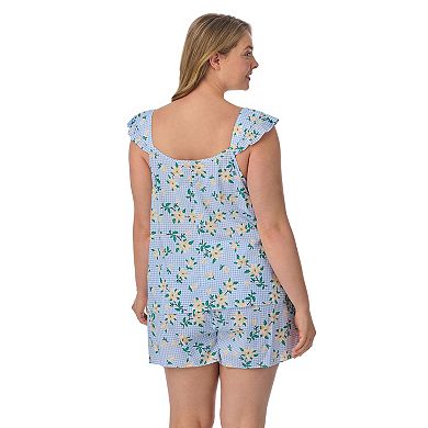 Plus Size Draper James 2-Piece Woven Pajama Tank Top & Pajama Boxers Set
