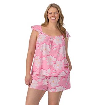 Plus Size Draper James 2 pc Woven Pajama Tank Top & Pajama Boxers Set