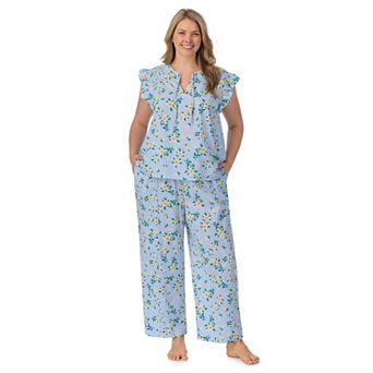 Plus Size Draper James 2 pc Woven Pajama Tank Top & Pajama Pants Set