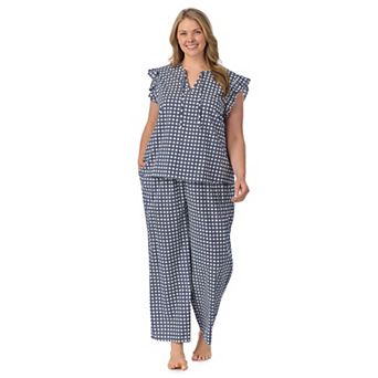 Plus Size Draper James 2 pc Woven Pajama Tank Top & Pajama Pants Set
