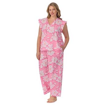 Plus Size Draper James 2 pc Woven Pajama Tank Top & Pajama Pants Set