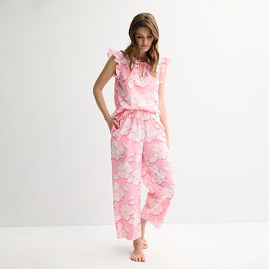 Women's Draper James 2-Piece Woven Pajama Tank Top & Pajama Pants Set