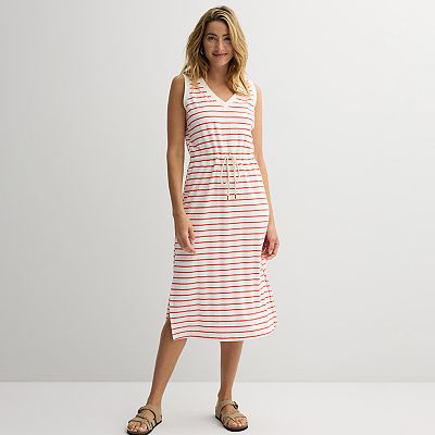 sonoma midi dress Women's Sonoma Goods For Life Elastic Sleeve Midi Dress