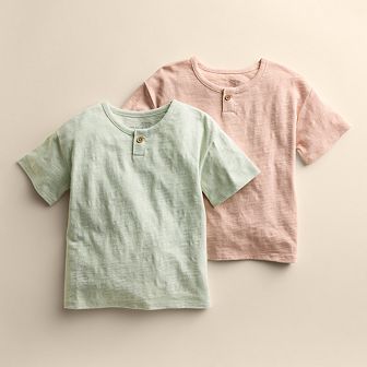 Kids 4-12 Little Co. by Lauren Conrad 2-Pack Organic Cotton Henley Tees
