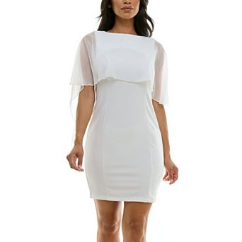 Women's Nina Leonard Popover Chiffon Sheath Dress
