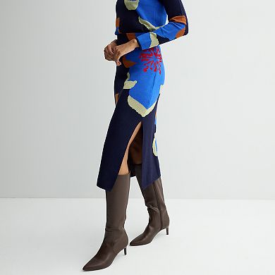 Women's INTEMPO Intarsia Midi Skirt