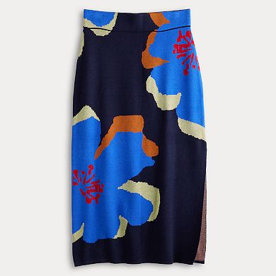 Women's INTEMPO Intarsia Midi Skirt