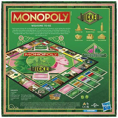 Hasbro Monopoly Game Wicked Edition