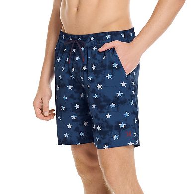 Men's Hurley Volley Stretch Printed Swim Trunks