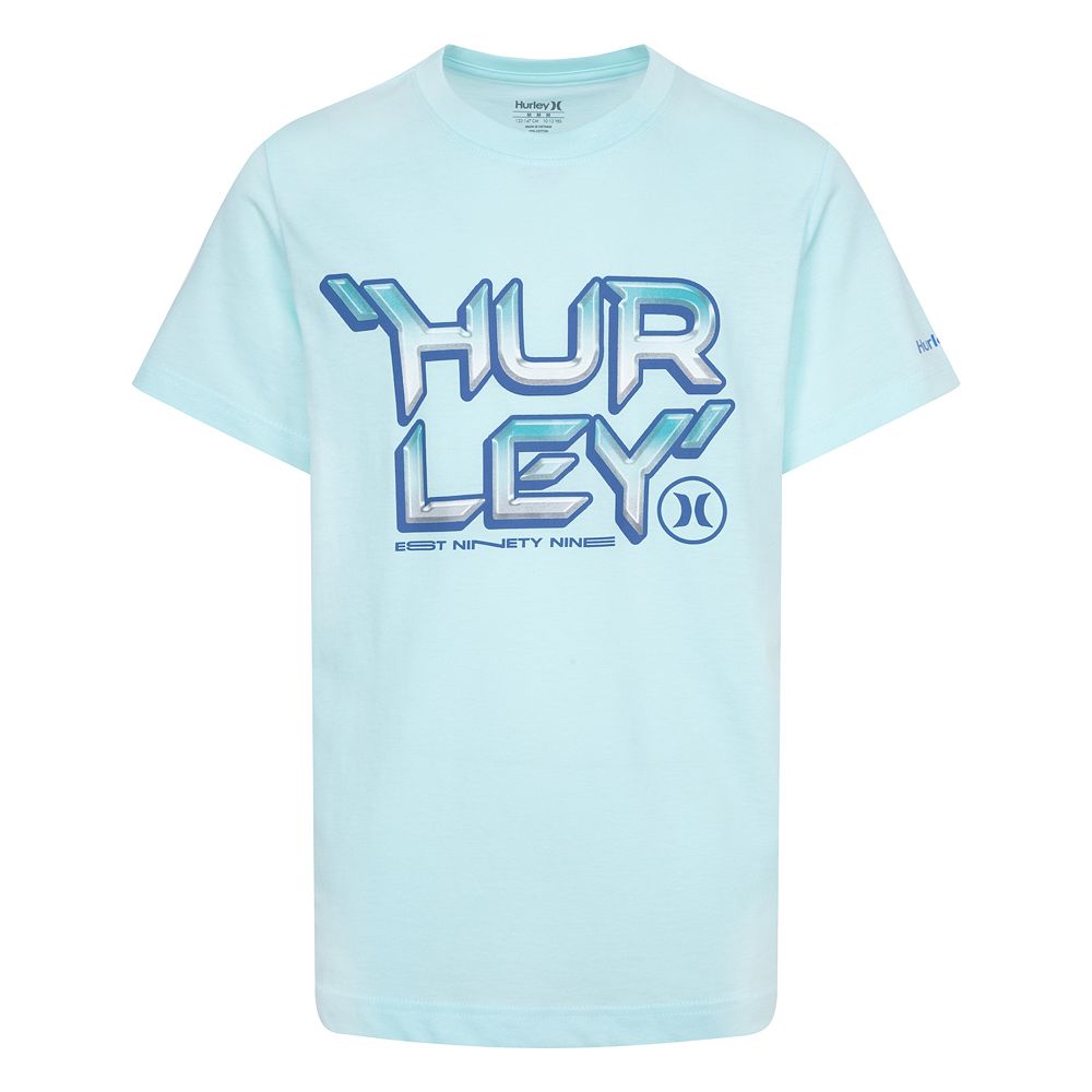 Boys - Hurley Techno Stack T-Shirt - Boy's T-Shirts in Melon Tint | Buckle