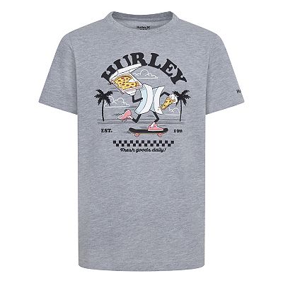 Boys - Hurley Bear Bolt T-Shirt - Boy's Graphic T-Shirts in Black